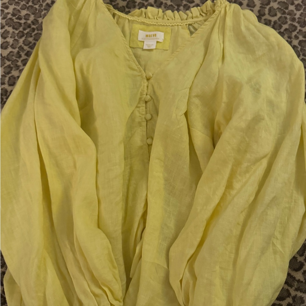 Maeve Light Yellow Blouse